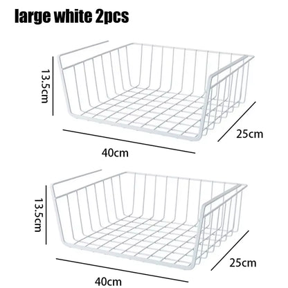 Suitable for Kitchen Bathroom Storage Hanging Basket Multifunctional Storage Rack Hanging Basket Bedroom Wardrobe Storage Basket