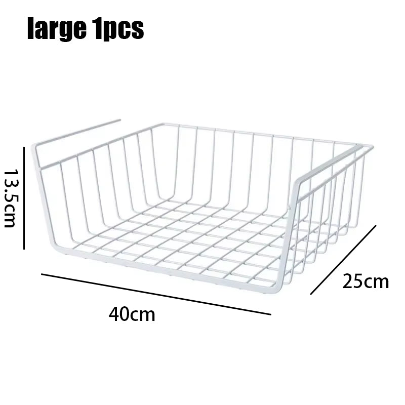 Suitable for Kitchen Bathroom Storage Hanging Basket Multifunctional Storage Rack Hanging Basket Bedroom Wardrobe Storage Basket