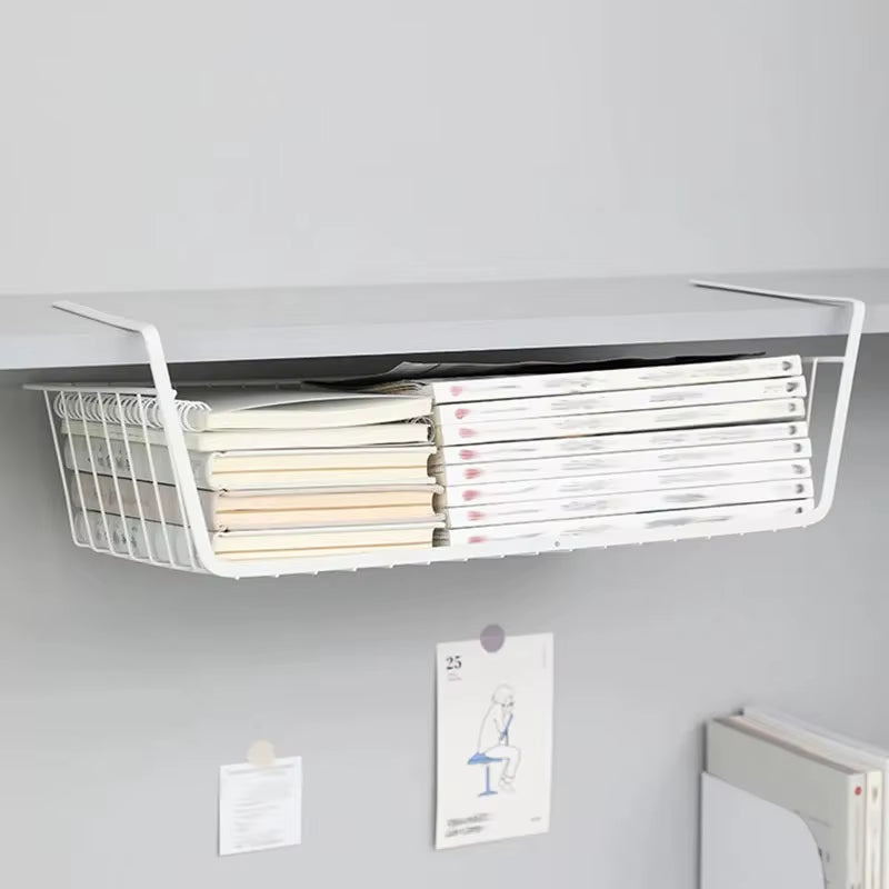Suitable for Kitchen Bathroom Storage Hanging Basket Multifunctional Storage Rack Hanging Basket Bedroom Wardrobe Storage Basket